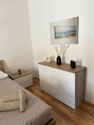 Letto o letti in una camera di Casa Blu Mare