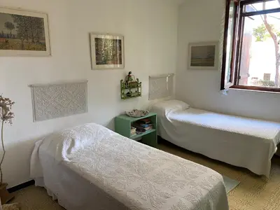 Letto o letti in una camera di Villa La Cicocca, 50 mt from the beach