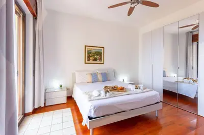 Letto o letti in una camera di Appartamento Confortevole, Wi-Fi & Colazione Free