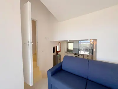 Cucina o angolo cottura di Orizzonte Azzurro, vista mare