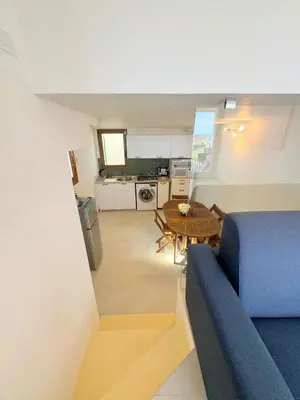Cucina o angolo cottura di Orizzonte Azzurro, vista mare