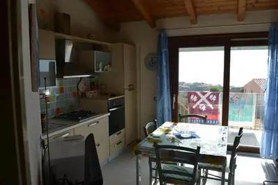 Cucina o angolo cottura di Casa del Tramonto Pistis