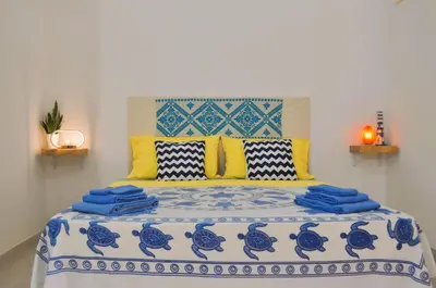Letto o letti in una camera di Casa Teresa
