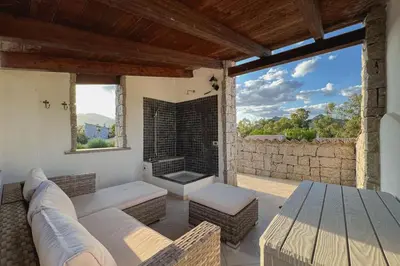 Balcone o terrazza di Villa Cala Sinzias
