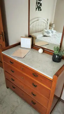Letto o letti in una camera di B&B Su Presciu