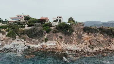 Paesaggio naturale nelle vicinanze della villa