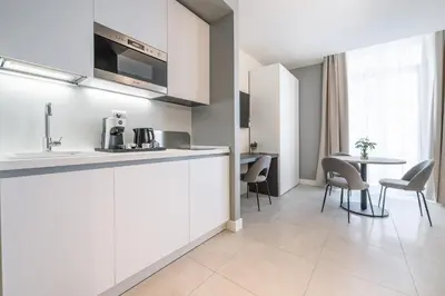 Cucina o angolo cottura di Karalin Sonnino Suites