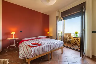 Letto o letti in una camera di B&B Pedra Rubia