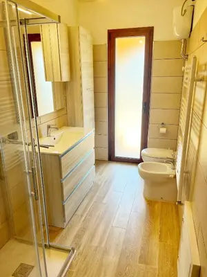Bagno di Appartamento il Lentischio a 5 minuti dal mare con Aria Condizionata