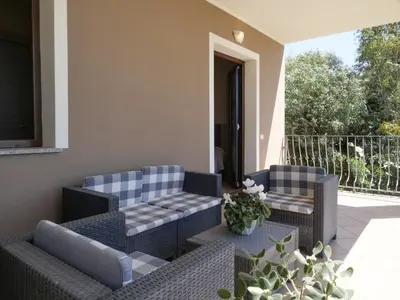 Area soggiorno di B&B I Colori di Chia