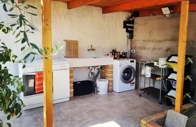 Cucina o angolo cottura di -Giardino- Vakantiehuis tussen de olijvenbomen