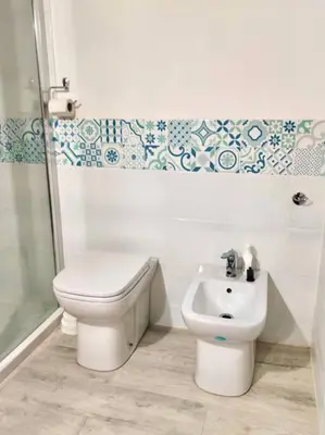Bagno di Residenza Le Scalette - Appartamento piano terra con affaccio primo piano