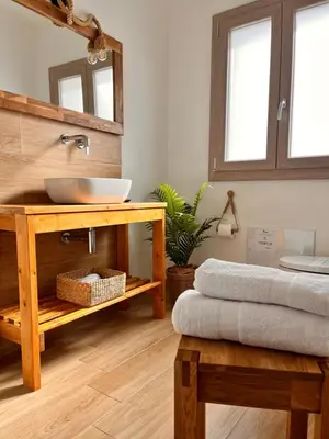 Letto o letti in una camera di B&B La Panoramica