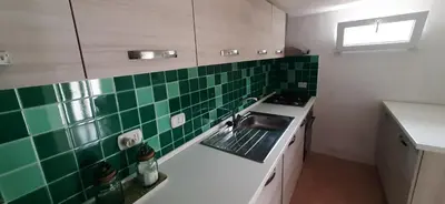 Cucina o angolo cottura di casa vacanza le bleu et le vert a 180 mt dal mare