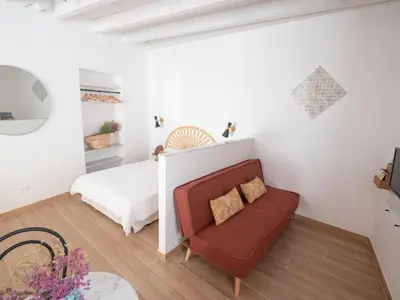 Letto o letti in una camera di Casa Tina