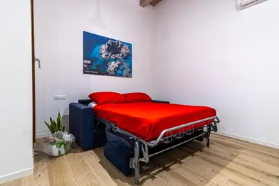 Letto o letti in una camera di Al Merlo da Diego