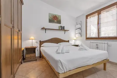 Letto o letti in una camera di Casa Corallo