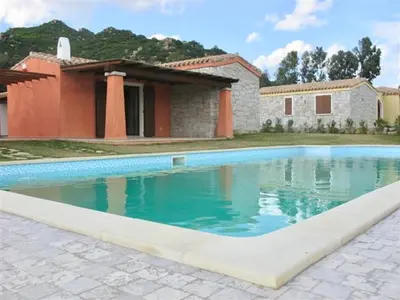 Piscina di Villas with shared pool in Costa Rei just 500 meters from the sea o nelle vicinanze