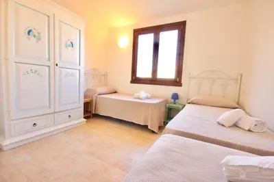 Letto o letti in una camera di Villas with private pool in Costa Rei just 500 meters from the sea
