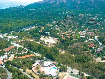 Paesaggio naturale nelle vicinanze della villa
