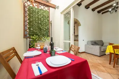 Area soggiorno di Casa al Porto