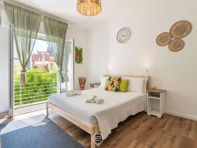 Letto o letti in una camera di Monteverdi Apartments - Studio 1