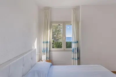 Letto o letti in una camera di Casa Mulas