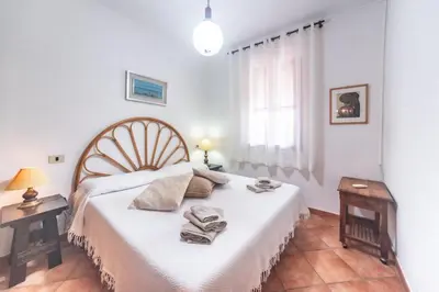Letto o letti in una camera di Villa De Janas
