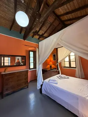 Letto o letti in una camera di Antica Dimora