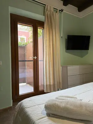 Letto o letti in una camera di Antica Dimora