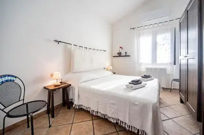 Letto o letti in una camera di Villa Stella