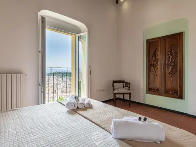 Letto o letti in una camera di City View Apartment