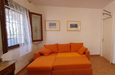 Area soggiorno di Porto Pineto villa indipendente 100 mt dal mare IUNP7395