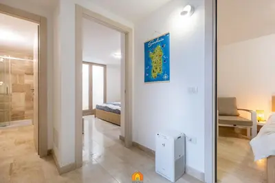 Letto o letti in una camera di Villa Panorama