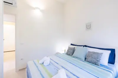 Letto o letti in una camera di Villa Schedia