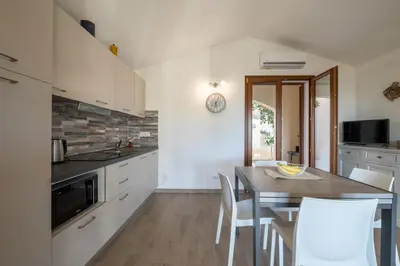 Cucina o angolo cottura di Comfort house with sea view- 5 minutes from the sea