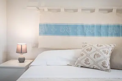 Letto o letti in una camera di Comfort house with sea view- 5 minutes from the sea