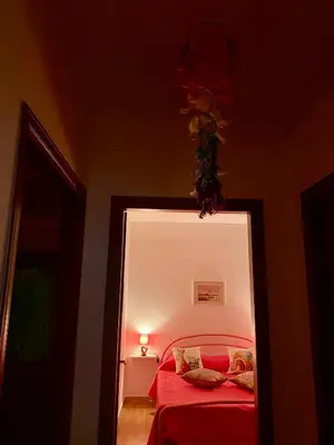 Letto o letti in una camera di My Spiritual Vintage Home For You!