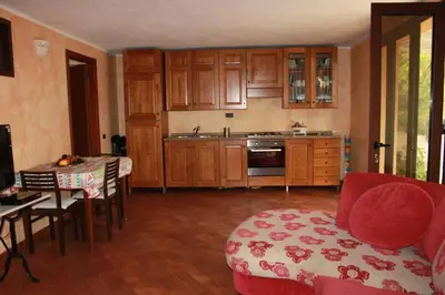 Cucina o angolo cottura di Villa con piscina sul mare sud Sardegna