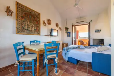 Letto o letti in una camera di Myricae - Una terrazza a due passi dal mare