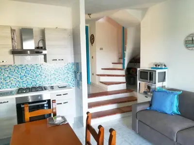 Cucina o angolo cottura di A window on the saline beach