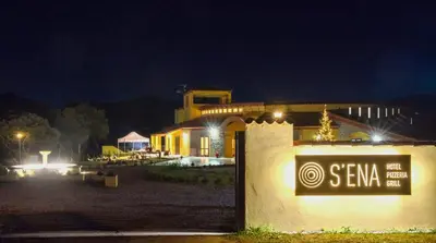 Planimetria di Hotel with swimming pool in Arbus