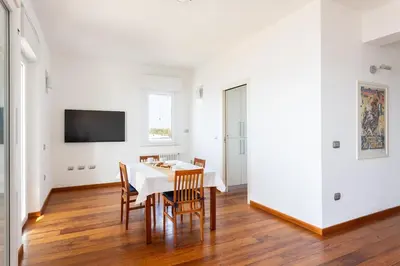 TV o dispositivi per l'intrattenimento presso Casa Futuro - Beautiful sea view with pool
