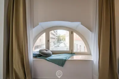 Letto o letti in una camera di Sofia House