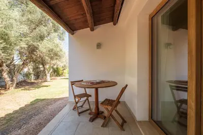 Planimetria di Villa Olga con accesso privato alla spiaggia di Nora
