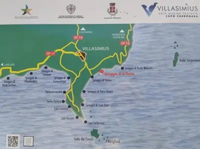 Planimetria di Villa Azzurra a due passi dal mare