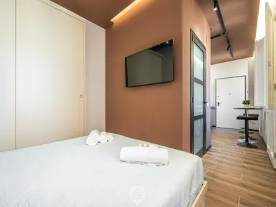Letto o letti in una camera di Studio Noir