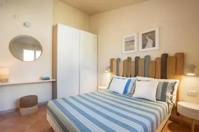 Letto o letti in una camera di Villa Lolly