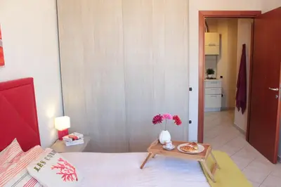Letto o letti in una camera di Casa Tiziano