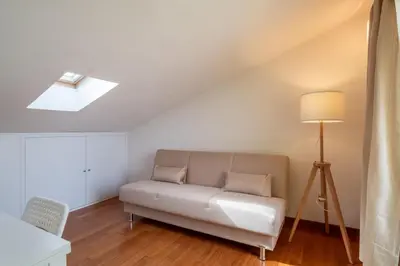 Letto o letti in una camera di Private terrace- Modern apartament 5 minutes from the sea
